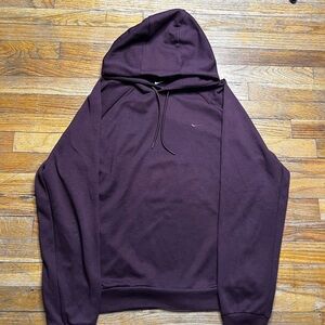 Nike Maroon Hoodie with Teal Swoosh